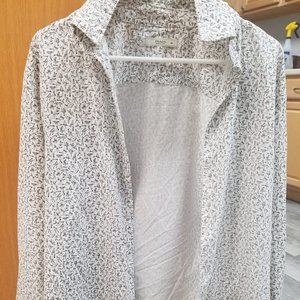 PRADA Mens Button Shirt 38 - Acrobat Trapeze Print